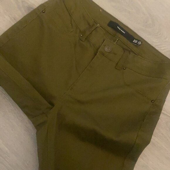 🏴 Vero Moda High waisted green skinny pants / jean  size small - Picture 11 of 14